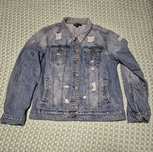 Distressed Light Blue Denim Jacket